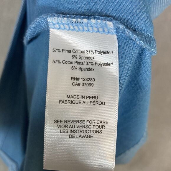 Travis Mathew Polo‎ Shirt Mens Medium Blue Golf Stretch Performance Pocket - Picture 7 of 7